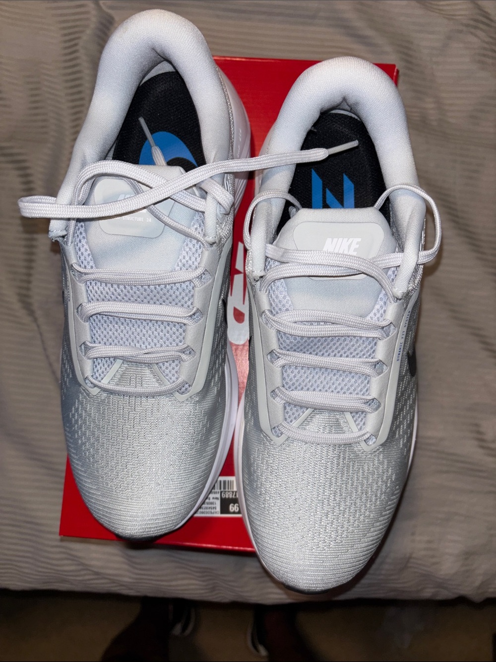 Nike Men’s White and Black Athletic Running Shoes